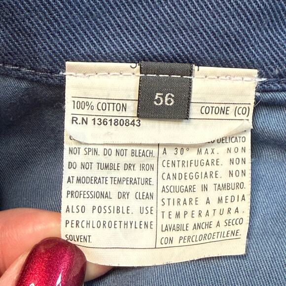 Salvatore Ferragamo Blue Straight Leg Pants Jeans Men's Size 56 US 38/40 - Picture 5 of 6